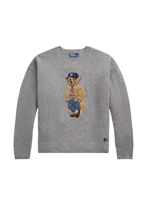 Pullover con ricamo Polo Bear Polo Ralph Lauren | 710-B28590-001GREY COMBO